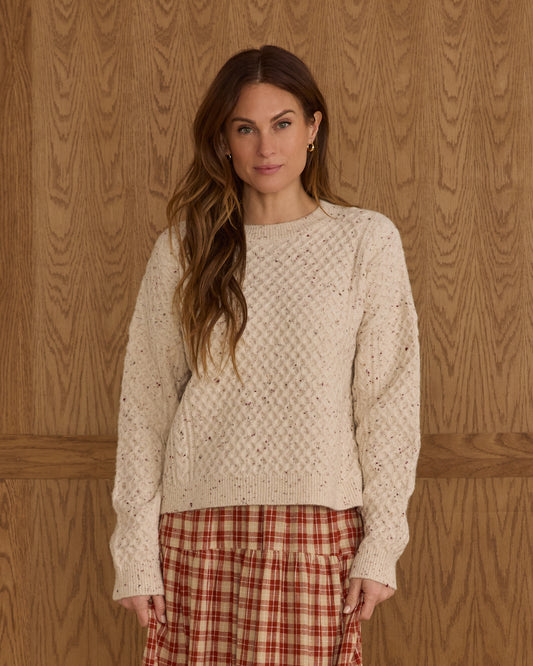 Carolina Sweater || Natural Speckled