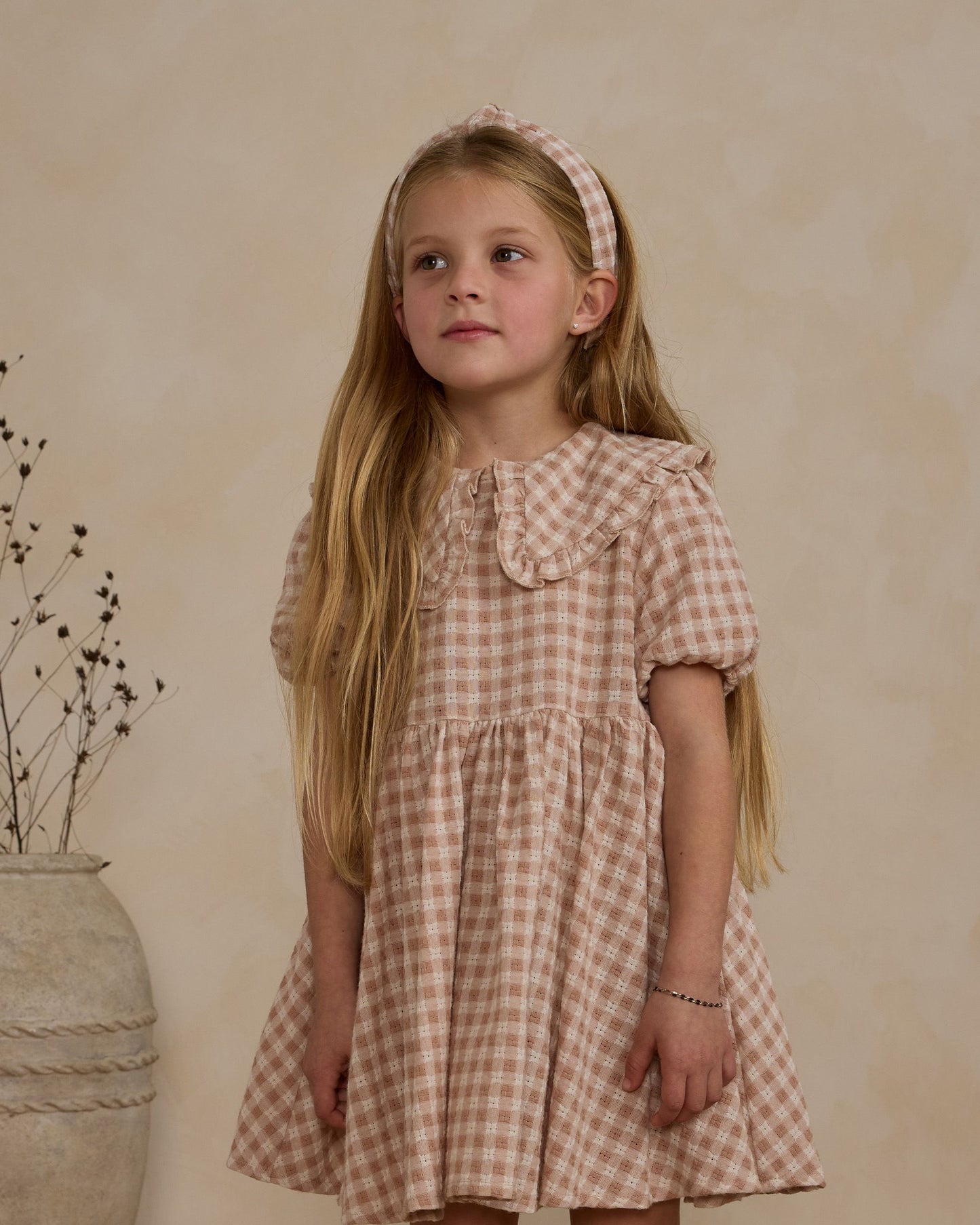 Camille Dress I Pink Gingham