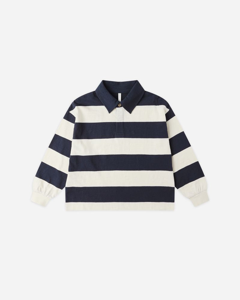 Rugby Polo | Navy Stripe