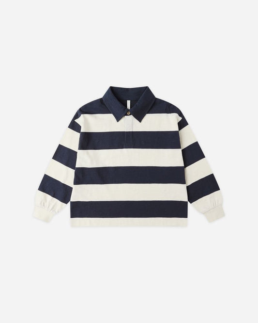 Rugby Polo | Navy Stripe