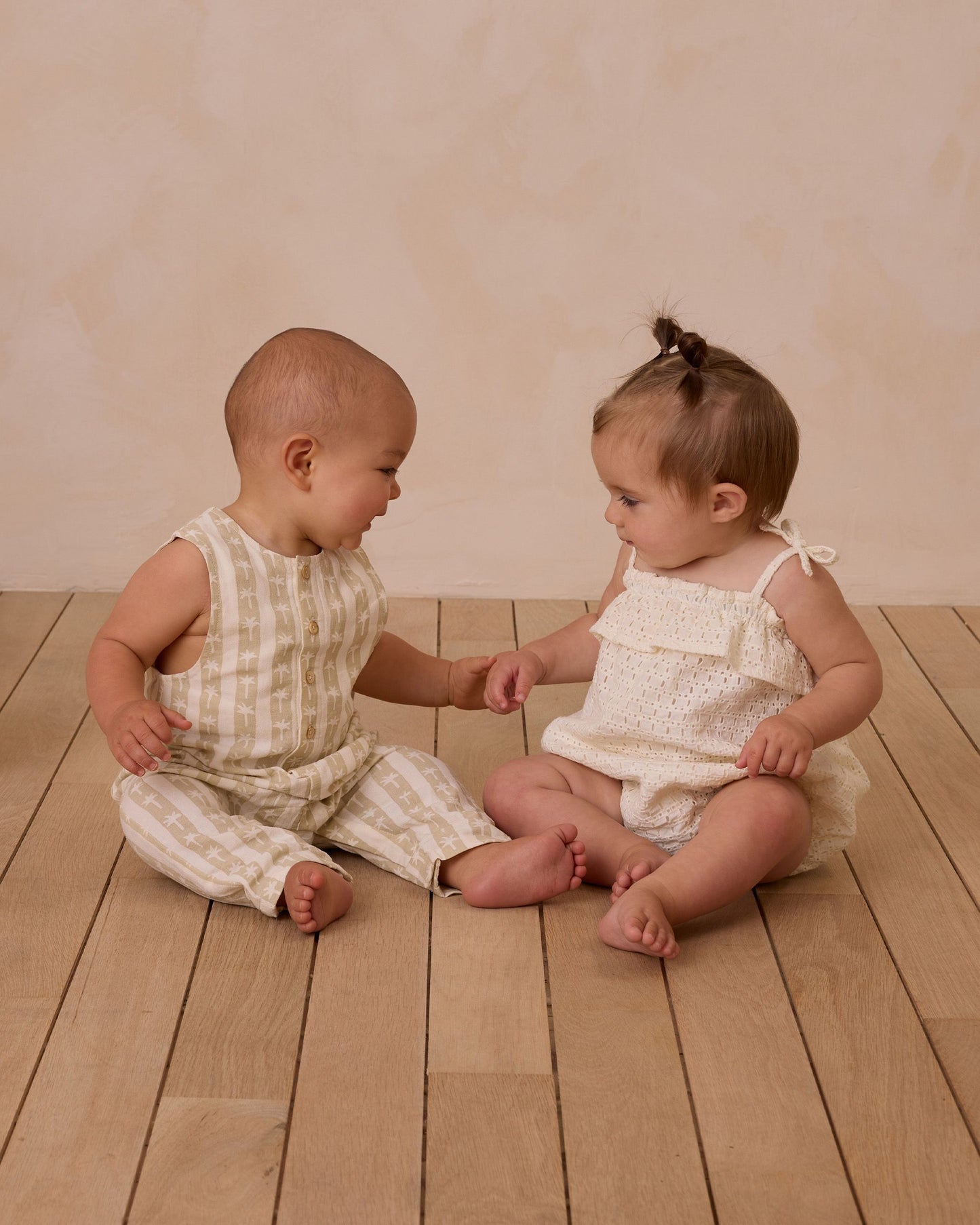 Ruffle Romper I Ivory