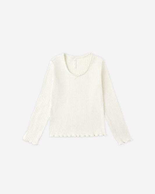 Ribbed Long Sleeve | Ivory