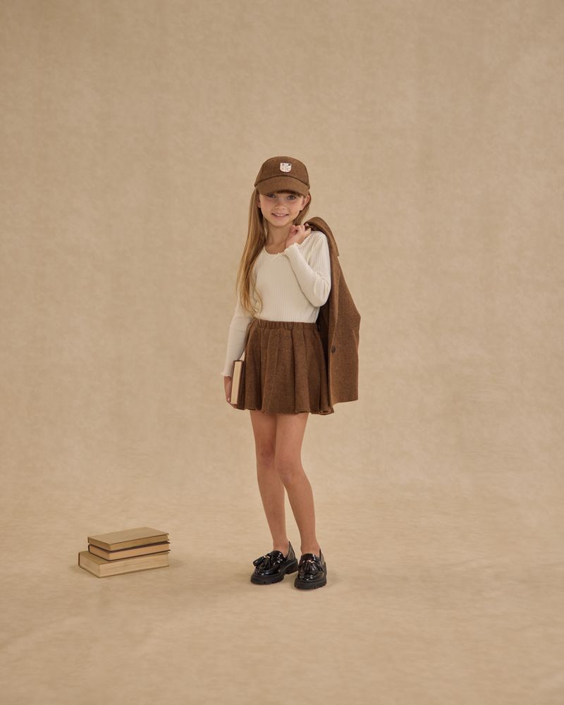 Pleated Mini Skirt | Rustic Plaid