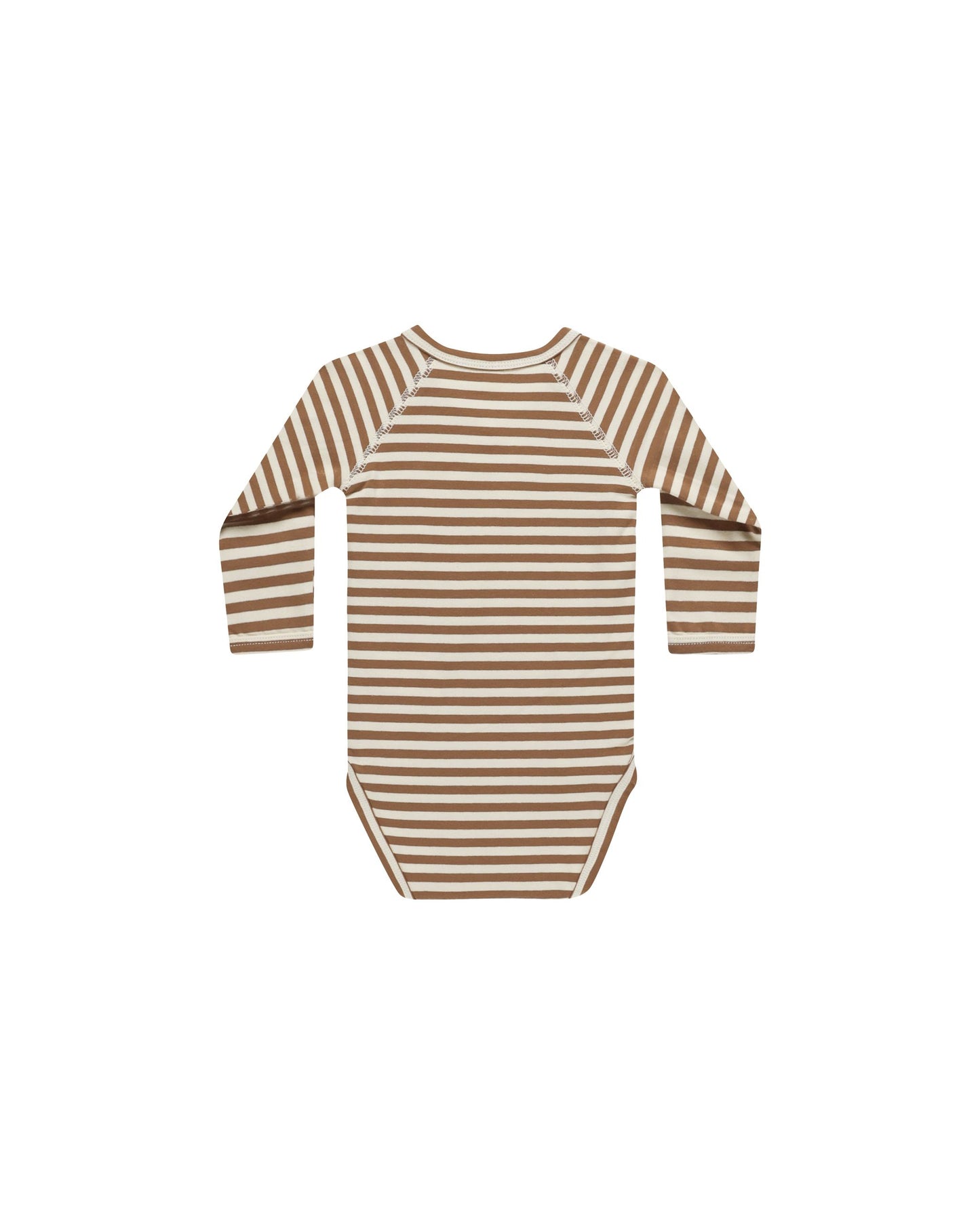 Side Snap Bodysuit I Cinnamon Stripe