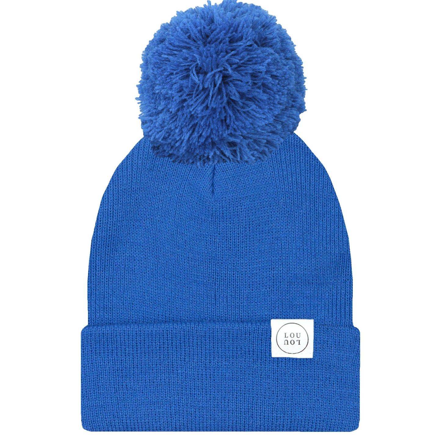 Beanie with Pom I Cobalt Blue