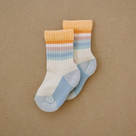 Retro Rainbow Tube Sock