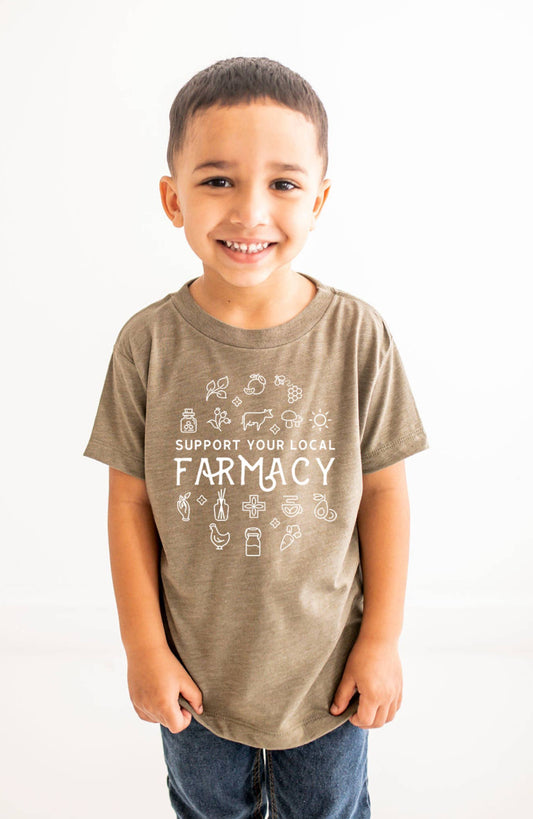 Support your local farmacy shirt | Heather Olive